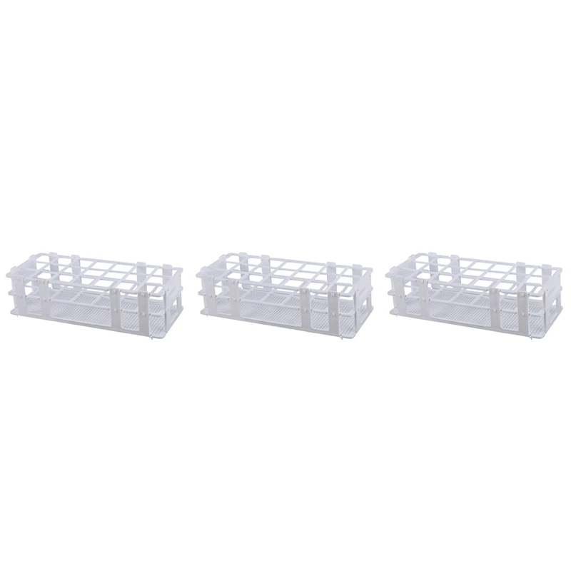 3X Plastic Test Tube Rack For 30Mm Tube, 21 Well, White,Detachable (21 Hole)
3X Plastic Test Tube Rack For 30Mm Tube, 21 Well, White,Detachable (21 Hole)