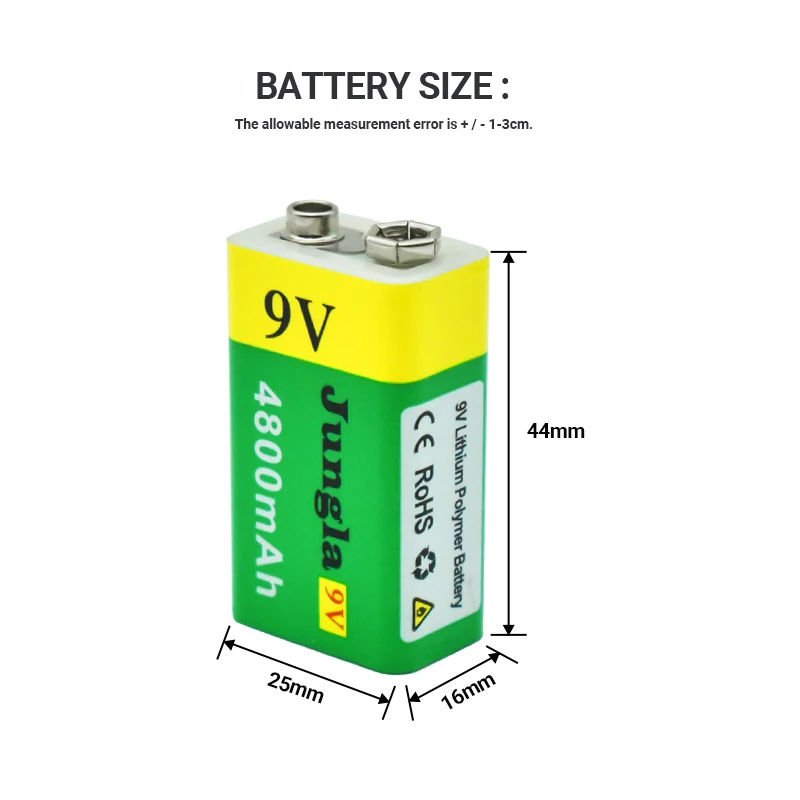 9V Li-ion Rechargeable Battery Micro USB Battery for Multimeter Microphone Toy Remote Control KTV Guitar Mobile Power Wholesale
9V Li-ion Rechargeable Battery Micro USB Battery for Multimeter Microphone Toy Remote Control KTV Guitar Mobile Power Wholesale