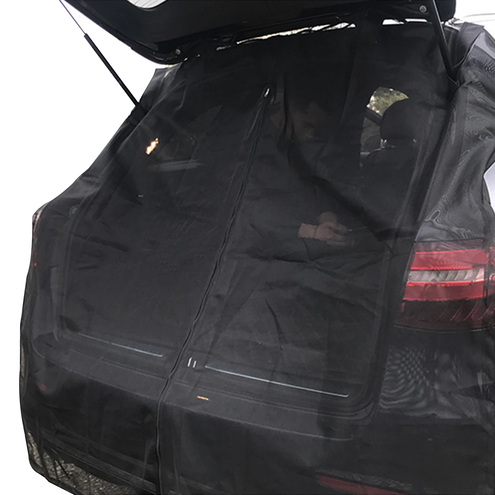 Car Tailgate Mosquito Net Rear Windshield Net Screen Ventilation Sunshade For SUV MPV Van Outdoor Camping Road Driving Trips
Car Tailgate Mosquito Net Rear Windshield Net Screen Ventilation Sunshade For SUV MPV Van Outdoor Camping Road Driving Trips
