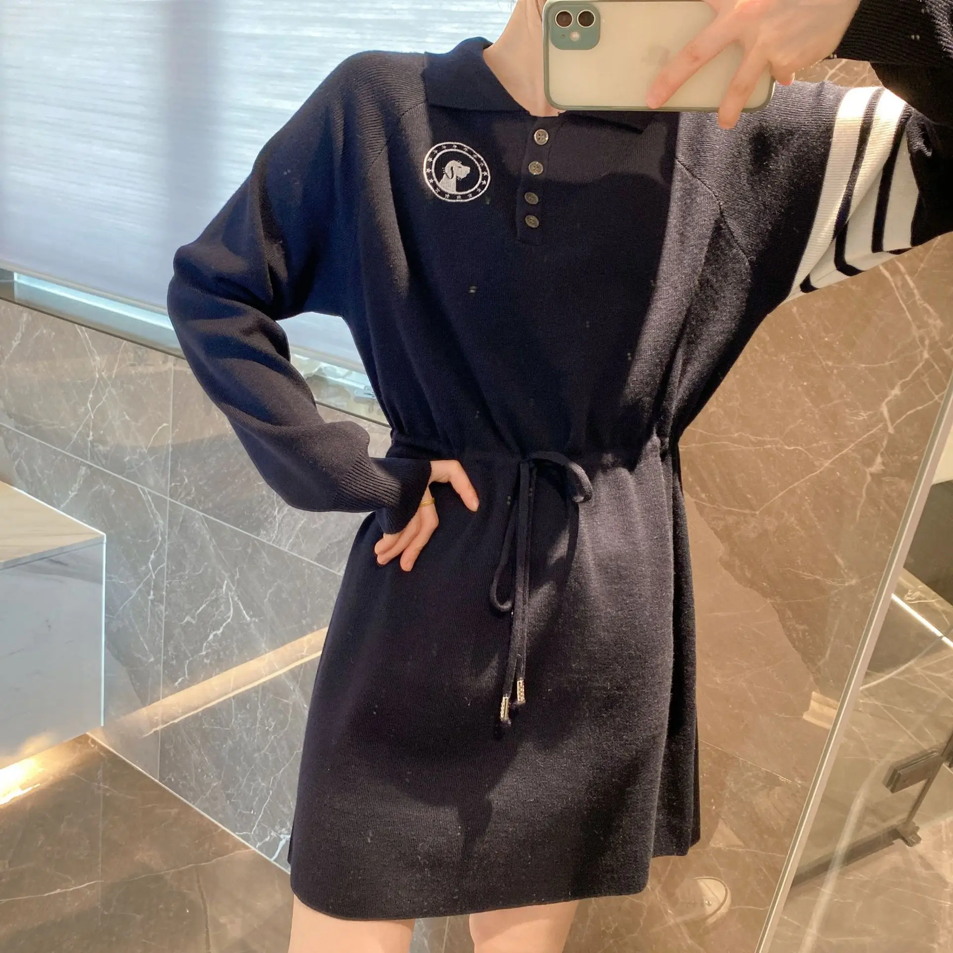 High Quality Korean Fashion TB Four Bar Stripe Star Waist Waist Show Thin Dress Reduced Age Hooded Zipper Knitted Dress
High Quality Korean Fashion TB Four Bar Stripe Star Waist Waist Show Thin Dress Reduced Age Hooded Zipper Knitted Dress