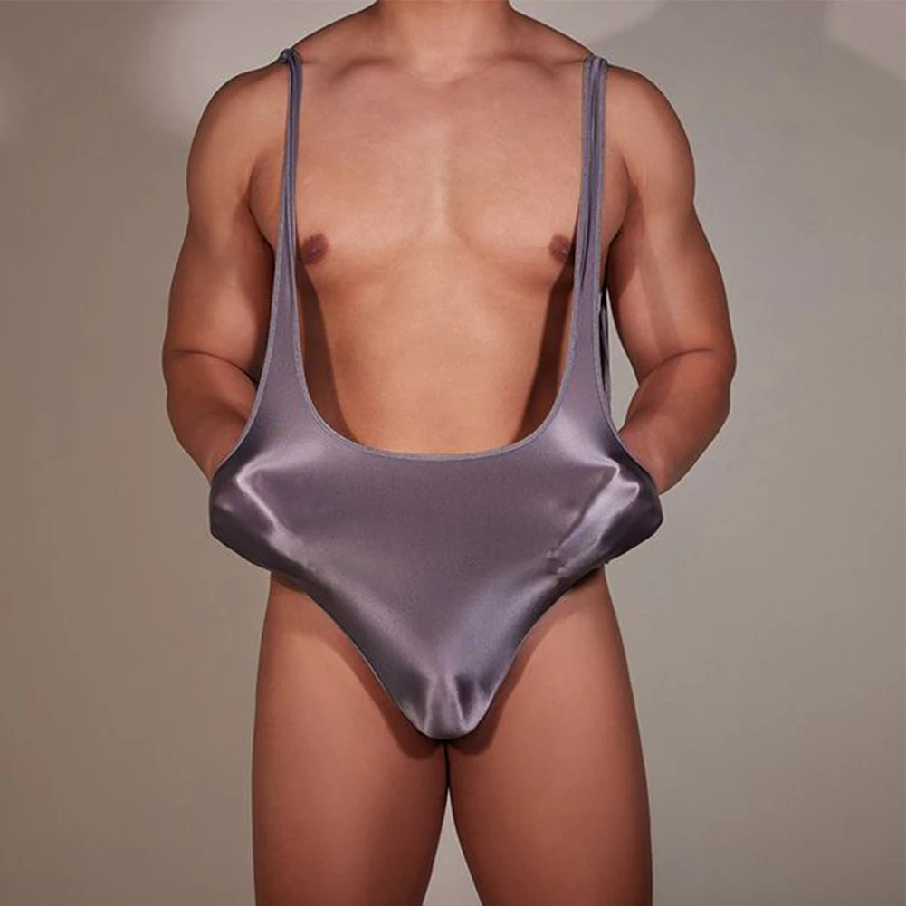 High Elastic Mens Bodysuit Backless Thong Jumpsuit Swimwear Shiny Underwear Erotic Temptatio Lingerie Leotard Wrestling Singlets
High Elastic Mens Bodysuit Backless Thong Jumpsuit Swimwear Shiny Underwear Erotic Temptatio Lingerie Leotard Wrestling Singlets