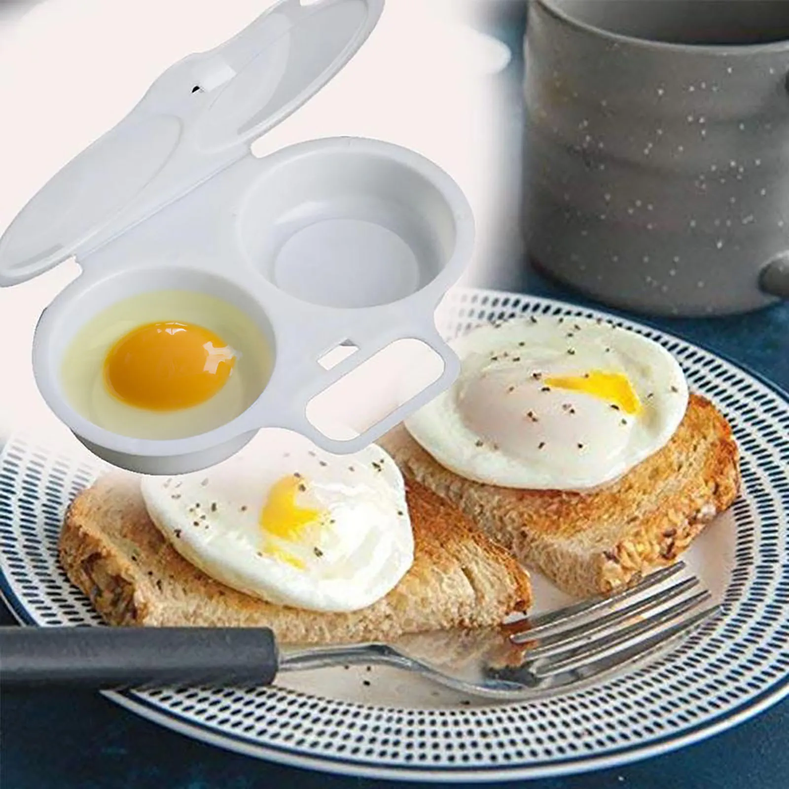 

Микроволновая печь, круглая форма, коробка для отпаривания яиц, кухонная форма для приготовления пищи, яйцеварник, домашняя кухонная утварь, гаджеты, инструменты для жарки яиц