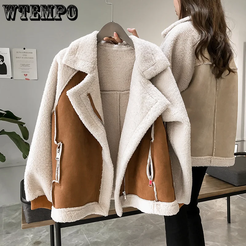Coats Woman Harajuku Jacket Clothes Motorcycle Suit Thickened Top Fashion Streetwear Tops Women Varsity Bomber Loose Winter
Coats Woman Harajuku Jacket Clothes Motorcycle Suit Thickened Top Fashion Streetwear Tops Women Varsity Bomber Loose Winter
