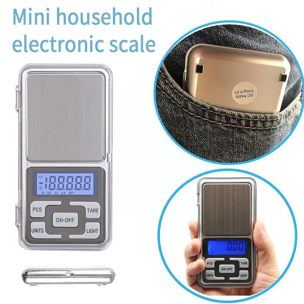 Mini Electronic Scales High Precision 500gx0.01g Pocket Digital Scale For Gold Sterling Silver Jewelry Balance Gram For Kit A1i2
Mini Electronic Scales High Precision 500gx0.01g Pocket Digital Scale For Gold Sterling Silver Jewelry Balance Gram For Kit A1i2