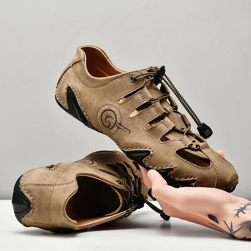 Туфли мужские дышащие, удобная Уличная Повседневная обувь, модные легкие сандалии, летние ажурные лоферы, дизайнерская обувь
Туфли мужские дышащие, удобная Уличная Повседневная обувь, модные легкие сандалии, летние ажурные лоферы, дизайнерская обувь