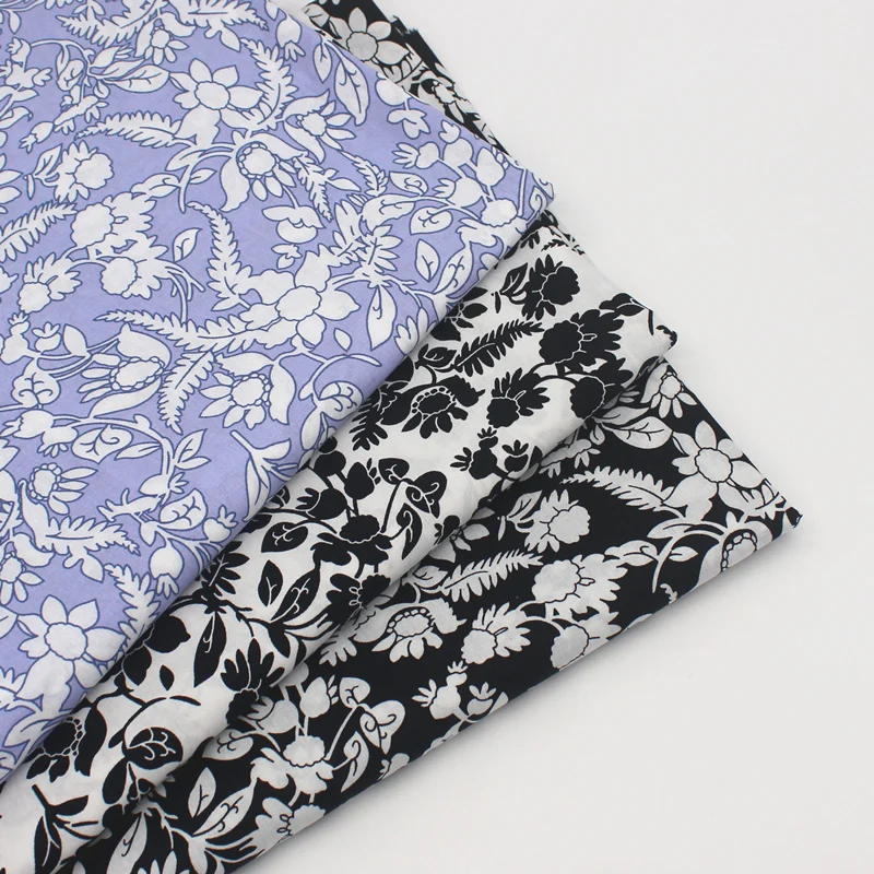 145x50cm Pure Cotton Reactive Printed Fabric Fresh Black and White Cailco Summer Thin Clothing Cloth Shirt Dress Cloth 
145x50cm Pure Cotton Reactive Printed Fabric Fresh Black and White Cailco Summer Thin Clothing Cloth Shirt Dress Cloth