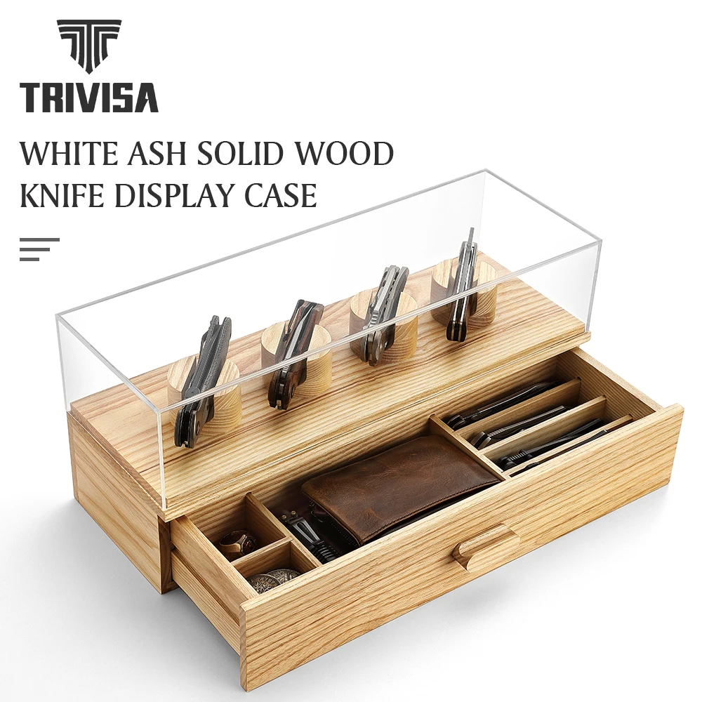 TRIVISA Folding Knife Box& Drawer Organizer Cases&Pocket Knife Storage &Showcase Display Case& Collector Gifts,White Ash Wood
TRIVISA Folding Knife Box& Drawer Organizer Cases&Pocket Knife Storage &Showcase Display Case& Collector Gifts,White Ash Wood