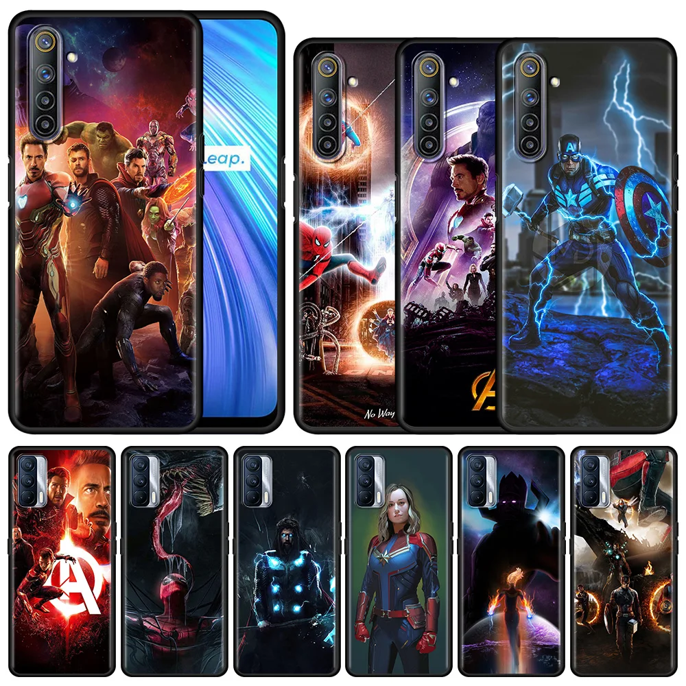 Phone Case For OPPO Realme 8 7 6 5 Pro C3 C12 C20A C21Y XT GT Master X50 X50Pro Black Silicone Coque Spiderman Captain America
Phone Case For OPPO Realme 8 7 6 5 Pro C3 C12 C20A C21Y XT GT Master X50 X50Pro Black Silicone Coque Spiderman Captain America