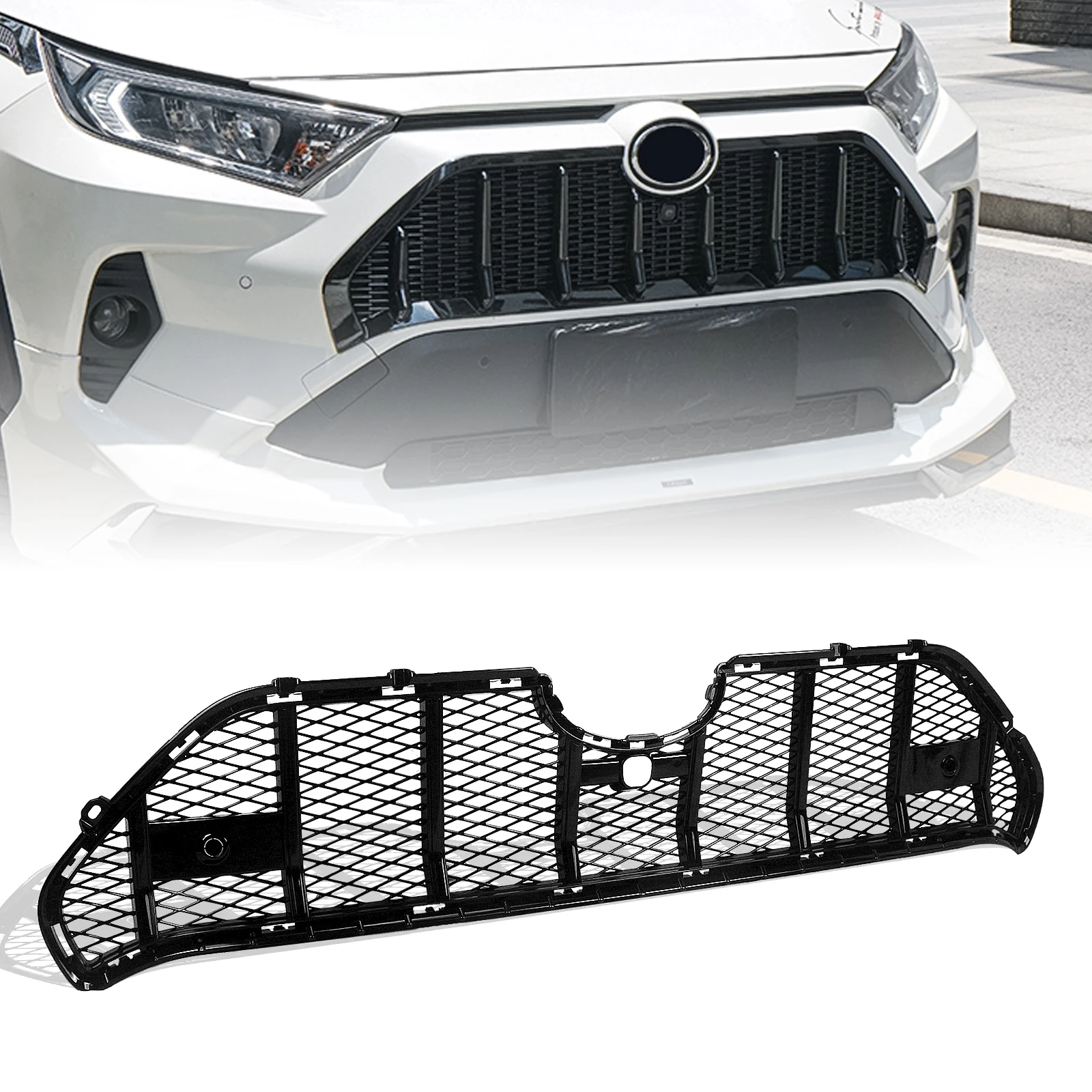 Front Grille For Toyota RAV4 2019-2022 Honeycomb Look Racing Grill Upper Bumper Hood Mesh Air Vent Trim Car Body Kit Grid
Front Grille For Toyota RAV4 2019-2022 Honeycomb Look Racing Grill Upper Bumper Hood Mesh Air Vent Trim Car Body Kit Grid