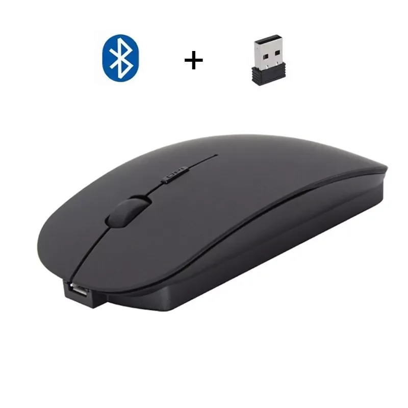 Bluetooth 4.0 + 2.4G Wireless Mouse Dual Mode Rechargeable 1600 DPI Ultra-thin Ergonomic Portable Optical Mice for Mac
Bluetooth 4.0 + 2.4G Wireless Mouse Dual Mode Rechargeable 1600 DPI Ultra-thin Ergonomic Portable Optical Mice for Mac