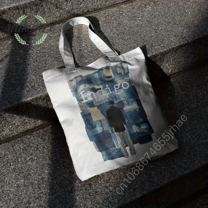 Альбом цвета индиго, сумки через плечо, Женская Холщовая Сумка-тоут для покупок, Высококачественная вместительная Повседневная Экологически чистая сумка для хранения
Альбом цвета индиго, сумки через плечо, Женская Холщовая Сумка-тоут для покупок, Высококачественная вместительная Повседневная Экологически чистая сумка для хранения