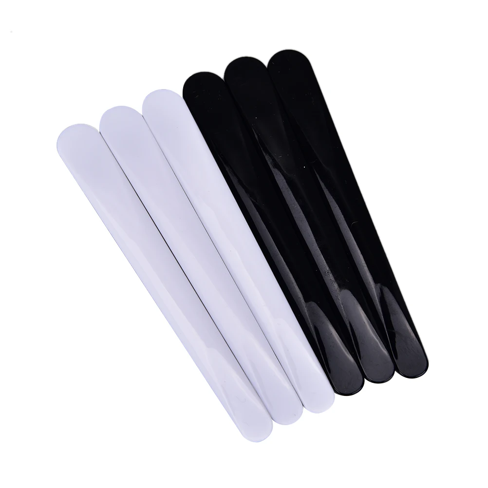 

10Pcs Length 10.8CM Cosmetic Spatula Plastic DIY Facial Mask Mixing Spatulas Spoon Stick Plastic Makeup Tools White Black