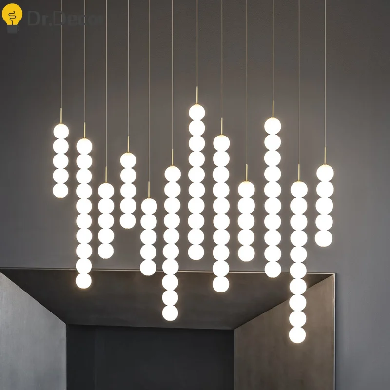 Modern Led Pendant Lights Lighitng Post-modern Creative Ball Pendant Lamp for Hotelhall Stair Bar Hanging Lamp Indoor Lighting
Modern Led Pendant Lights Lighitng Post-modern Creative Ball Pendant Lamp for Hotelhall Stair Bar Hanging Lamp Indoor Lighting