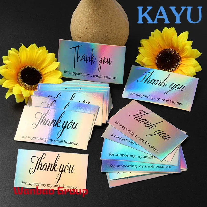 In Stock Holographic Laser Gold Foil Design Business Card Gift Thank You Note Card Customized Thank You Cards
In Stock Holographic Laser Gold Foil Design Business Card Gift Thank You Note Card Customized Thank You Cards