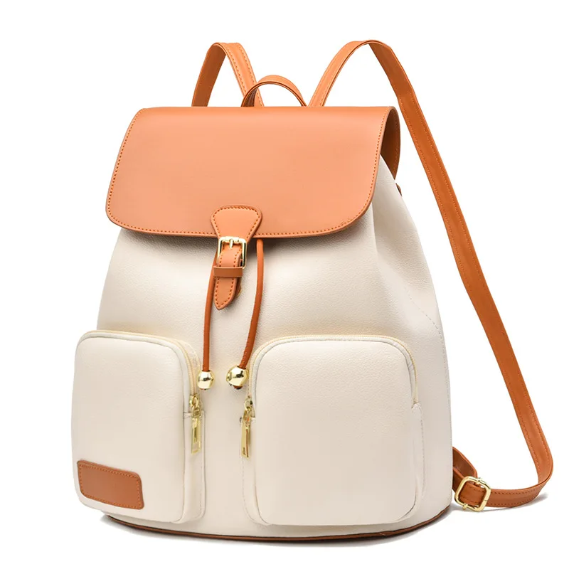 Модный женский рюкзак, однотонные рюкзаки из искусственной кожи, простые повседневные студенческие сумки, рюкзаки для путешествий 2022 
Модный женский рюкзак, однотонные рюкзаки из искусственной кожи, простые повседневные студенческие сумки, рюкзаки для путешествий 2022