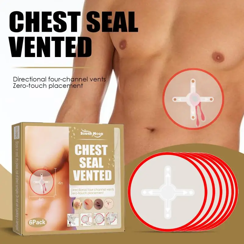 Safety Survival Emergency Trauma Sticker Chest Seal Chest Seal Vented First Patch Outdoor Safety Survival
Safety Survival Emergency Trauma Sticker Chest Seal Chest Seal Vented First Patch Outdoor Safety Survival