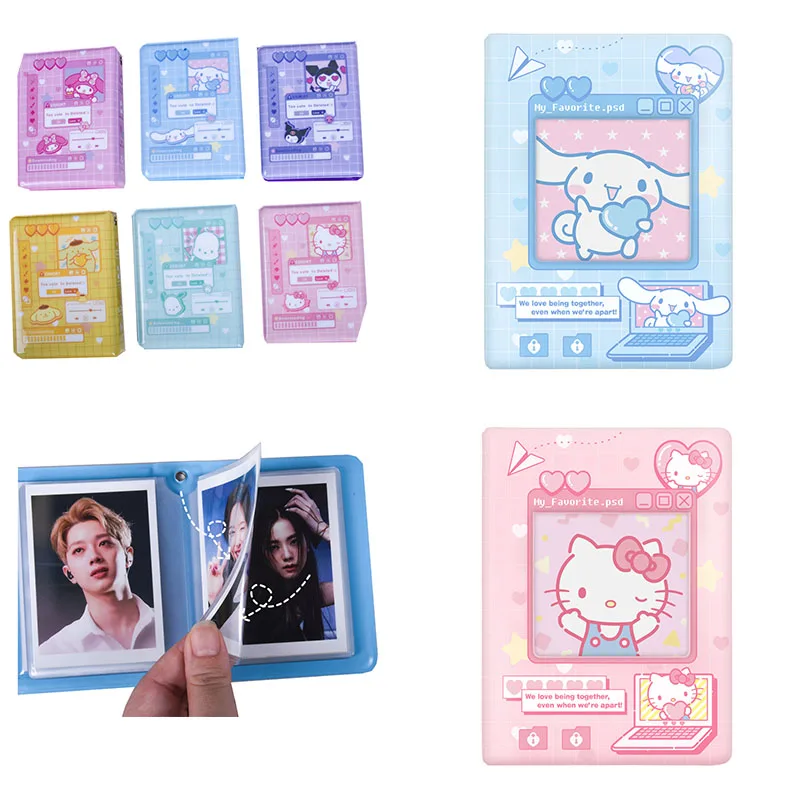Kawaii Sanrio Hello Kitty Kuromi My Melody Cinnamoroll Mini 3-inch Photo Album Fans' Favorite Photo Storage Folder Birthday Gift
Kawaii Sanrio Hello Kitty Kuromi My Melody Cinnamoroll Mini 3-inch Photo Album Fans' Favorite Photo Storage Folder Birthday Gift
