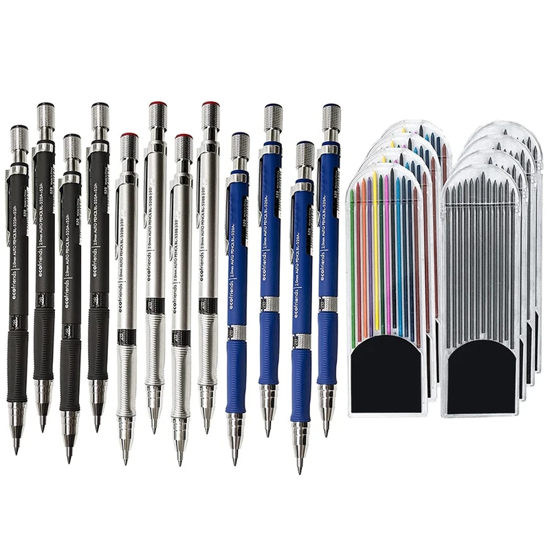 2Mm Mechanical Pencils With Color Lead Refills For Art Sketching Carpenter Draft Drawing Writing Crafting
2Mm Mechanical Pencils With Color Lead Refills For Art Sketching Carpenter Draft Drawing Writing Crafting