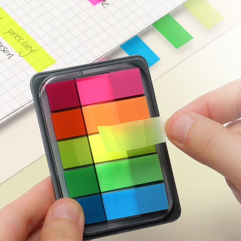 Creative Transparent Fluorescent Index Planner Stickers Classification Index Stickers Book Marker Memo Pad Self-Stick Notes
Creative Transparent Fluorescent Index Planner Stickers Classification Index Stickers Book Marker Memo Pad Self-Stick Notes