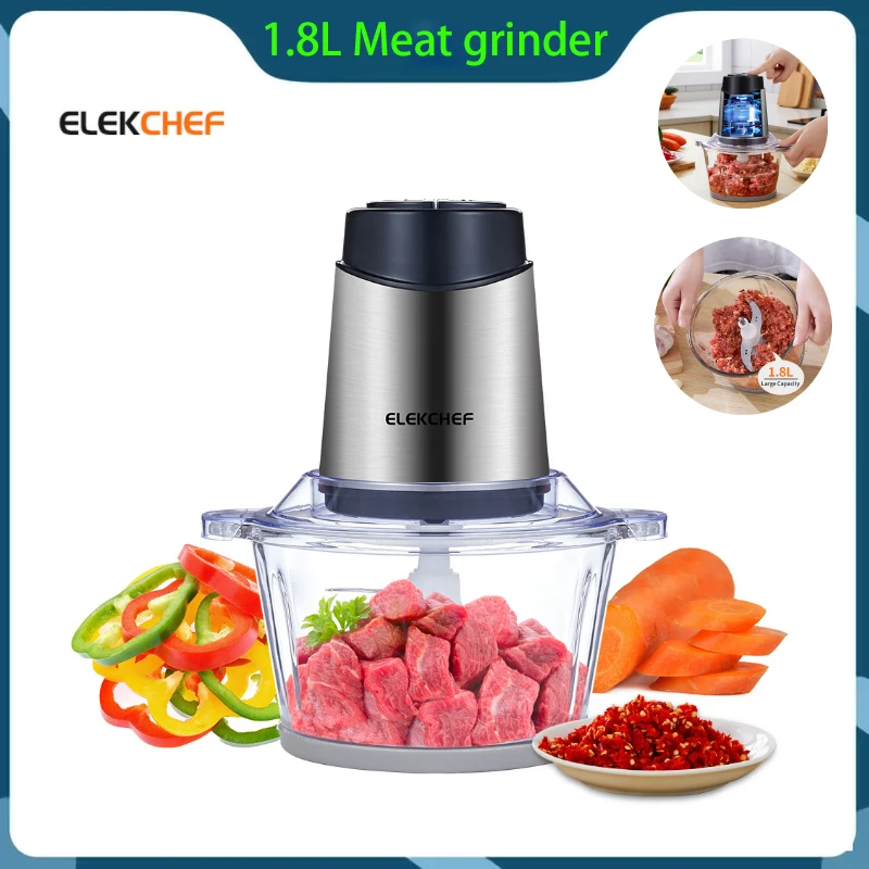 Wholesale Price 2 Speed 500W Stainless Steel 1.8L Capacity Electric Mincer Meat Grinder Home Meat Grinder Food Processor Slicer
Wholesale Price 2 Speed 500W Stainless Steel 1.8L Capacity Electric Mincer Meat Grinder Home Meat Grinder Food Processor Slicer
