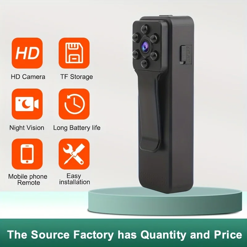 1pc HD Mini WiFi Micro Camera Wireless Video Recorder Ip Night Vision Motion Detection Camcorder Support Hidden TF Card
1pc HD Mini WiFi Micro Camera Wireless Video Recorder Ip Night Vision Motion Detection Camcorder Support Hidden TF Card