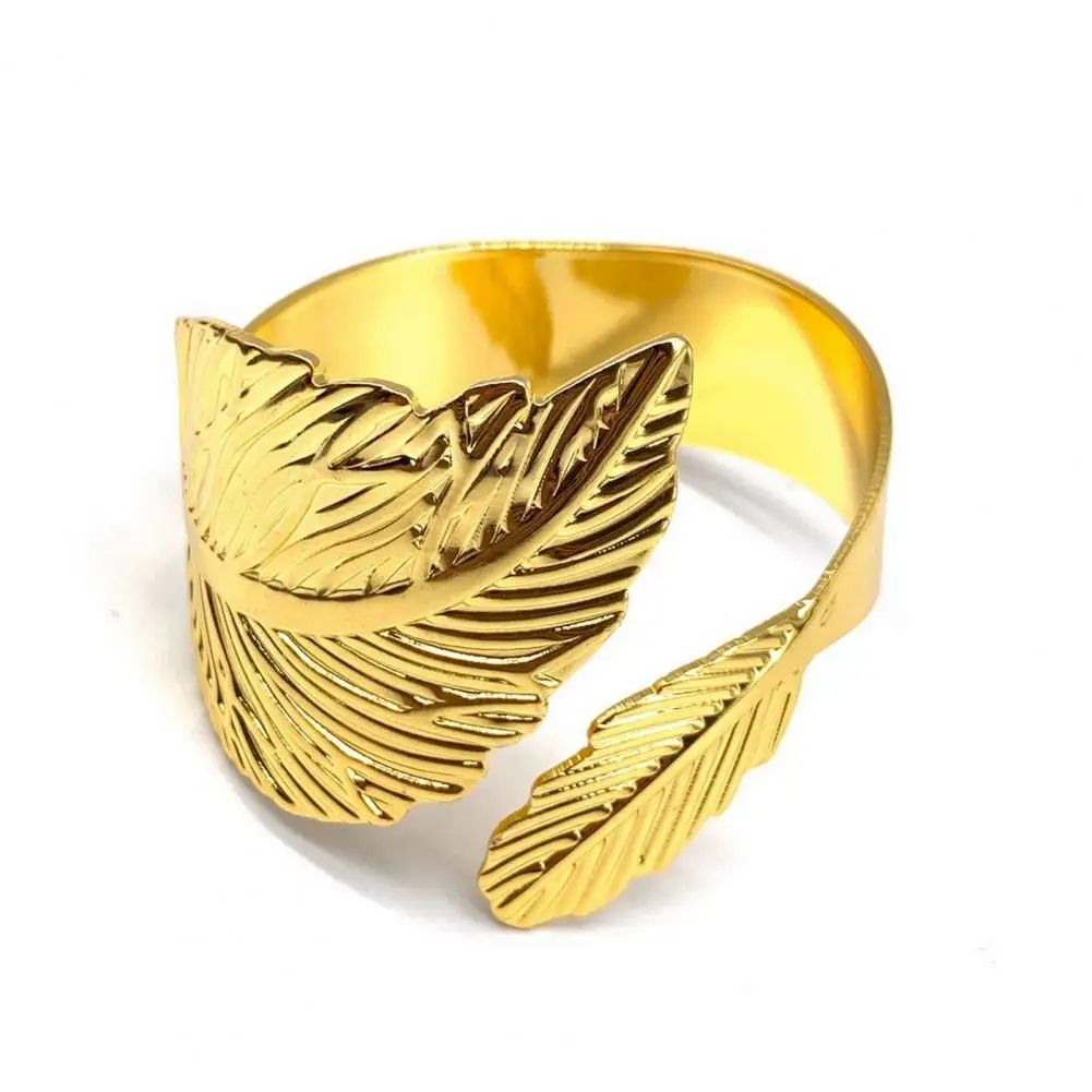Attractive Napkin Buckles Smooth Edge Napkin Rings Rustproof Anniversary Birthday Party Leaf Shape Napkin Rings Decorative
Attractive Napkin Buckles Smooth Edge Napkin Rings Rustproof Anniversary Birthday Party Leaf Shape Napkin Rings Decorative