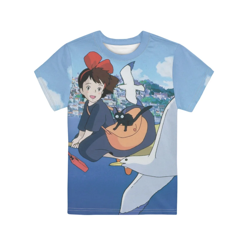 Cartoon Movie Kiki's Delivery Service Print Anime Kids Girls O-neck Summer Short Sleeve T-shirts Comfortable Tops for Children
Cartoon Movie Kiki's Delivery Service Print Anime Kids Girls O-neck Summer Short Sleeve T-shirts Comfortable Tops for Children