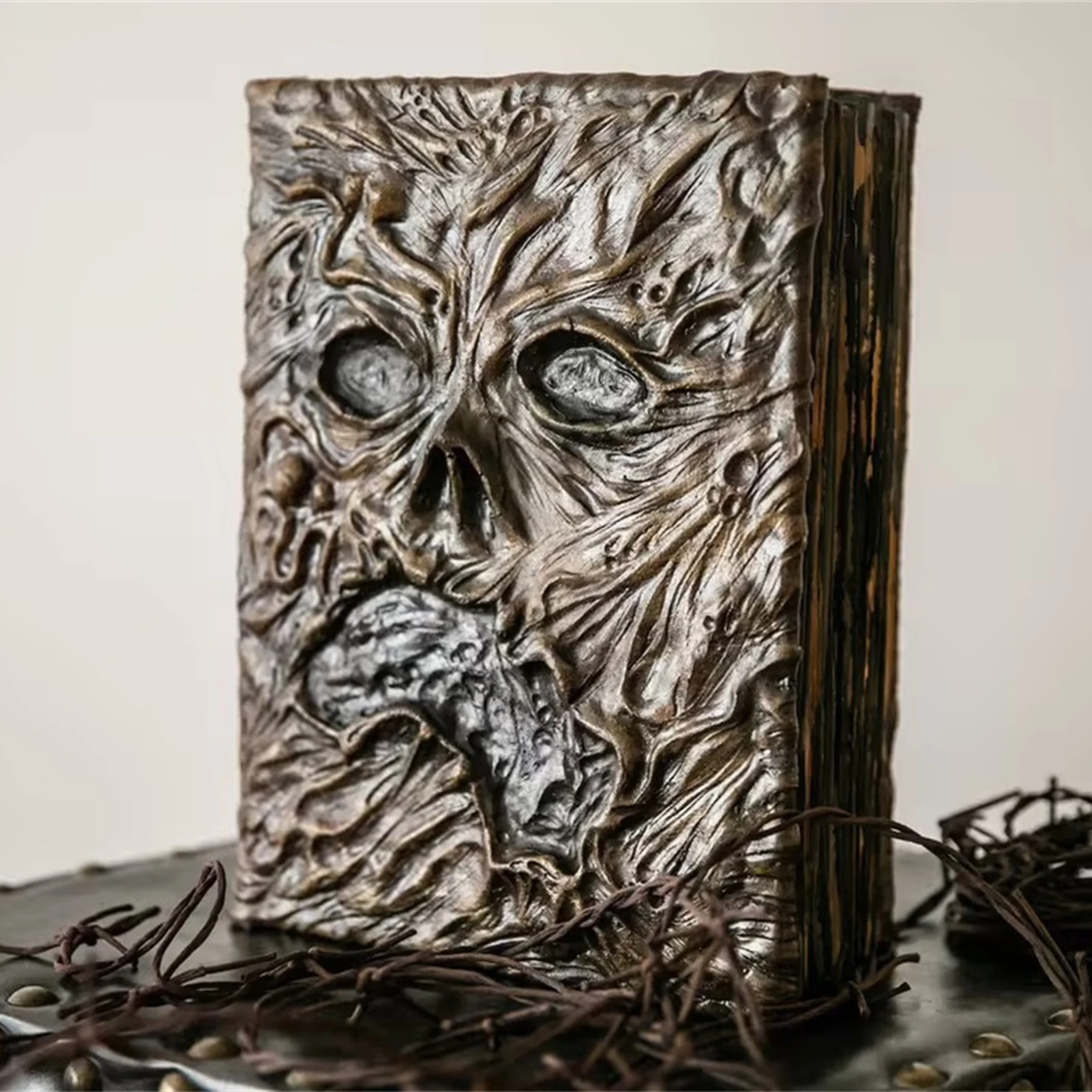 Unique Necronomicon Evil Dead Book (not 3D) Notebook Decorations Horror Movie Prop Gifts Dead Spellbook for Home Desktop Decor
Unique Necronomicon Evil Dead Book (not 3D) Notebook Decorations Horror Movie Prop Gifts Dead Spellbook for Home Desktop Decor