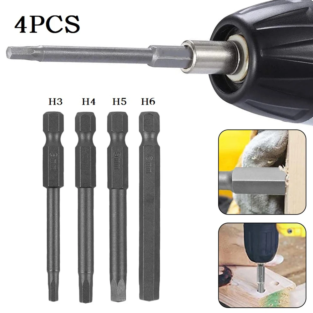 4PCS/set Metric Hex Head Screwdriver Bits Alloy Steel Wrench Drill Bit 1/4inches Magnetic Screwdriver Bit H3 H4 H5 H6 Hand Tools
4PCS/set Metric Hex Head Screwdriver Bits Alloy Steel Wrench Drill Bit 1/4inches Magnetic Screwdriver Bit H3 H4 H5 H6 Hand Tools