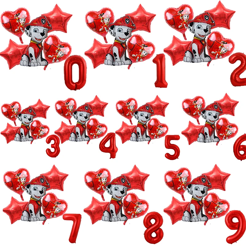 Paw Patrol Dog 6pcs Chase Skye Marshall Aluminum Foil Balloons Boy Girl Shower Birthday Party Christmas Decorations Children Toy
Paw Patrol Dog 6pcs Chase Skye Marshall Aluminum Foil Balloons Boy Girl Shower Birthday Party Christmas Decorations Children Toy
