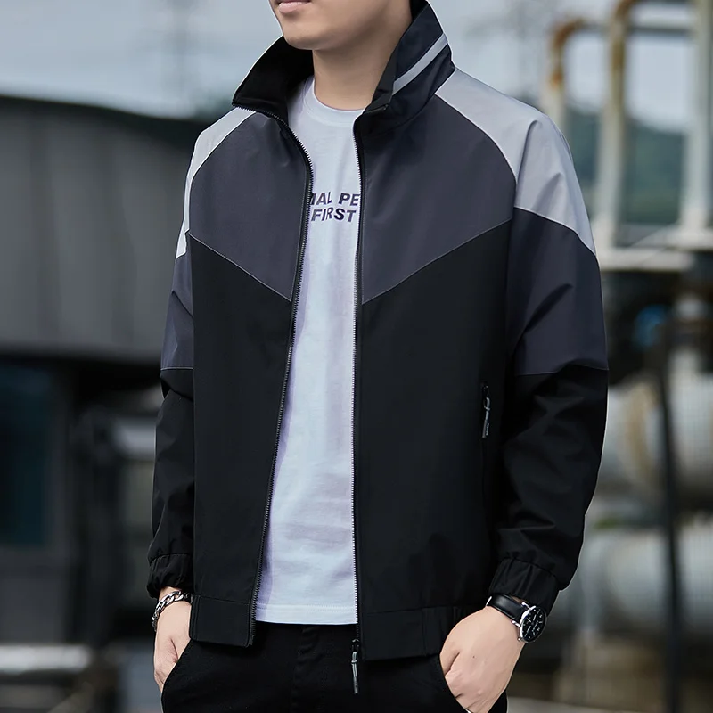 Spring Bomber Jacket Men Fashion Clothing Thin Lightweight Casual Stand Collar Slim Fit Baseball Coats
Spring Bomber Jacket Men Fashion Clothing Thin Lightweight Casual Stand Collar Slim Fit Baseball Coats