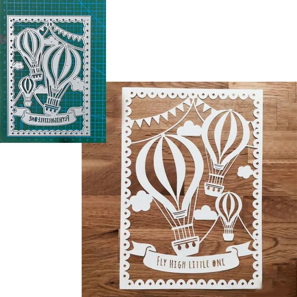 Metal Cutting Dies Scrapbooking for Card Making DIY Blade Punch Embossing Cuts New Craft Die Hot Air Balloon frame Stencils
Metal Cutting Dies Scrapbooking for Card Making DIY Blade Punch Embossing Cuts New Craft Die Hot Air Balloon frame Stencils