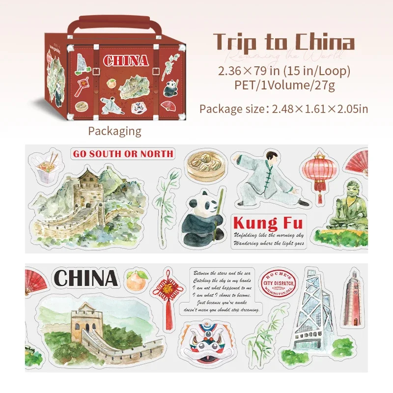 Jianwu изолента "Путешествие по миру", винтажный городской пейзаж
Jianwu изолента "Путешествие по миру", винтажный городской пейзаж