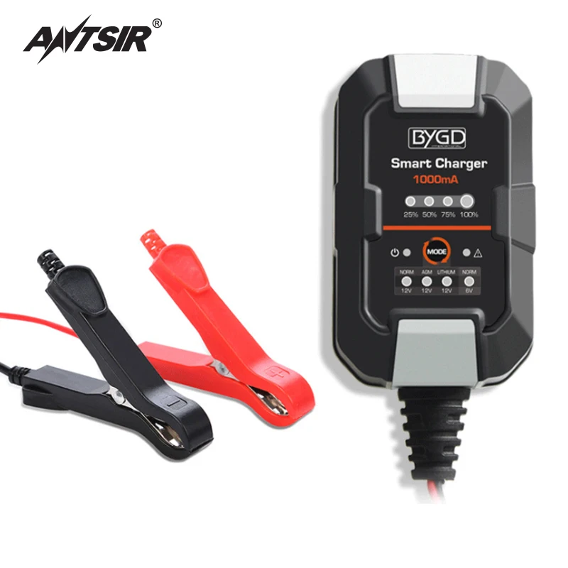 Anstir 12V6A Intelligent Car Motorcycle Battery Charger 1000MA Jump Starter Booster Jumper Power Bank for Dry Lead Acid Battery
Anstir 12V6A Intelligent Car Motorcycle Battery Charger 1000MA Jump Starter Booster Jumper Power Bank for Dry Lead Acid Battery