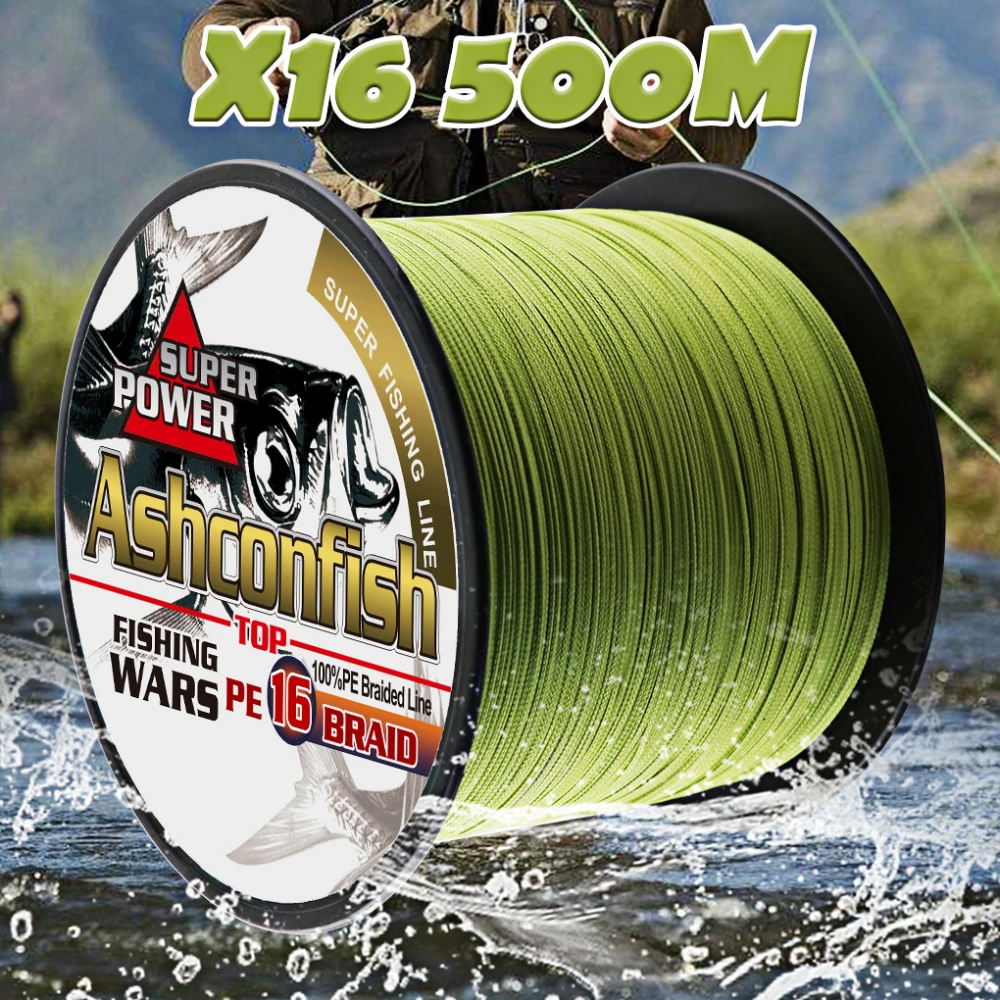 Multifilament PE Fishing Line 16 Strands Braided 500M Hollowcore 20-500LBS Thread Line 0.20-2.0mm Super Saltwater Fishing Cords
Multifilament PE Fishing Line 16 Strands Braided 500M Hollowcore 20-500LBS Thread Line 0.20-2.0mm Super Saltwater Fishing Cords
