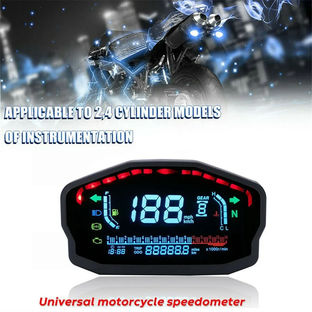 Speedometer Tachometer Gauge LCD With Sensor 12V 93*163mm ABS All In One Function Backlight Odometer Black Useful
Speedometer Tachometer Gauge LCD With Sensor 12V 93*163mm ABS All In One Function Backlight Odometer Black Useful