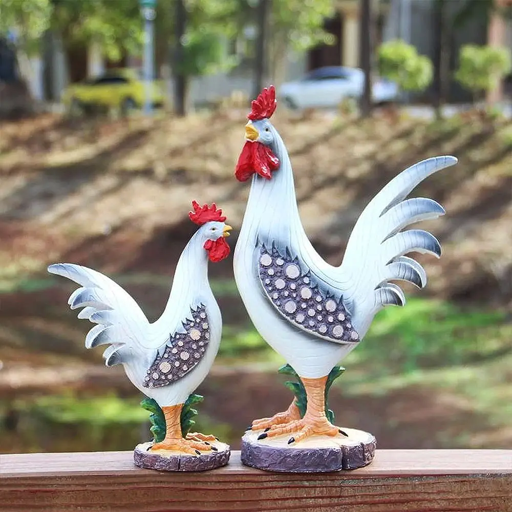 Pastoral Simulation Rooster Resin Ornaments Outdoor Garden Balcony Accessories Crafts Park Courtyard Lawn Sculpture Decor
Pastoral Simulation Rooster Resin Ornaments Outdoor Garden Balcony Accessories Crafts Park Courtyard Lawn Sculpture Decor