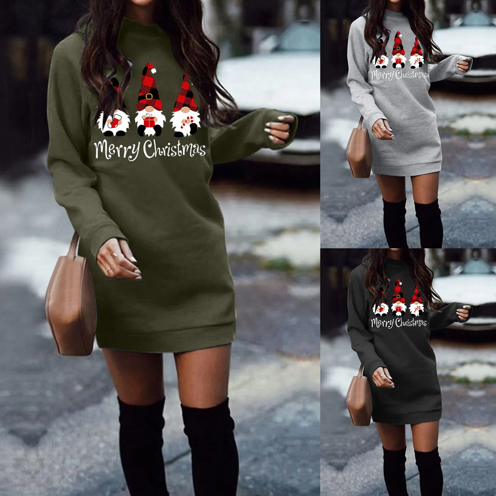 Comfortable Hoodless Dress For Women Dress Christmas Autumn And Winter Round Neck Long Sleeve Studio Apparel Dress
Comfortable Hoodless Dress For Women Dress Christmas Autumn And Winter Round Neck Long Sleeve Studio Apparel Dress