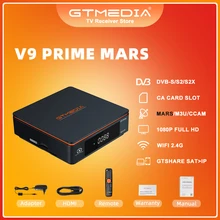 GTMEDIA V9 Prime Satellite TV Receiver DVB-S2X S2 Decoder Tuner 1080P H.265 Mars Built In 2.4G WIFI IKS GTshare SAT 2 IP