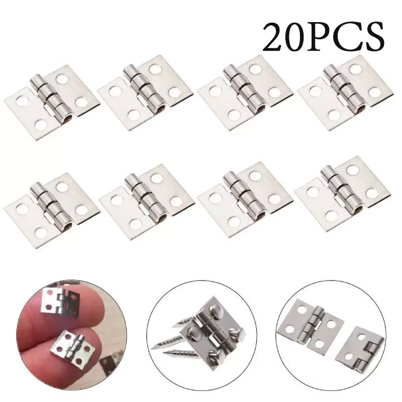 20pcs Gold Silver Mini Hinges Furniture Fittings Decorative Small Door Hinges For Jewelry Box Furniture Hardware 8mmx10mm
20pcs Gold Silver Mini Hinges Furniture Fittings Decorative Small Door Hinges For Jewelry Box Furniture Hardware 8mmx10mm