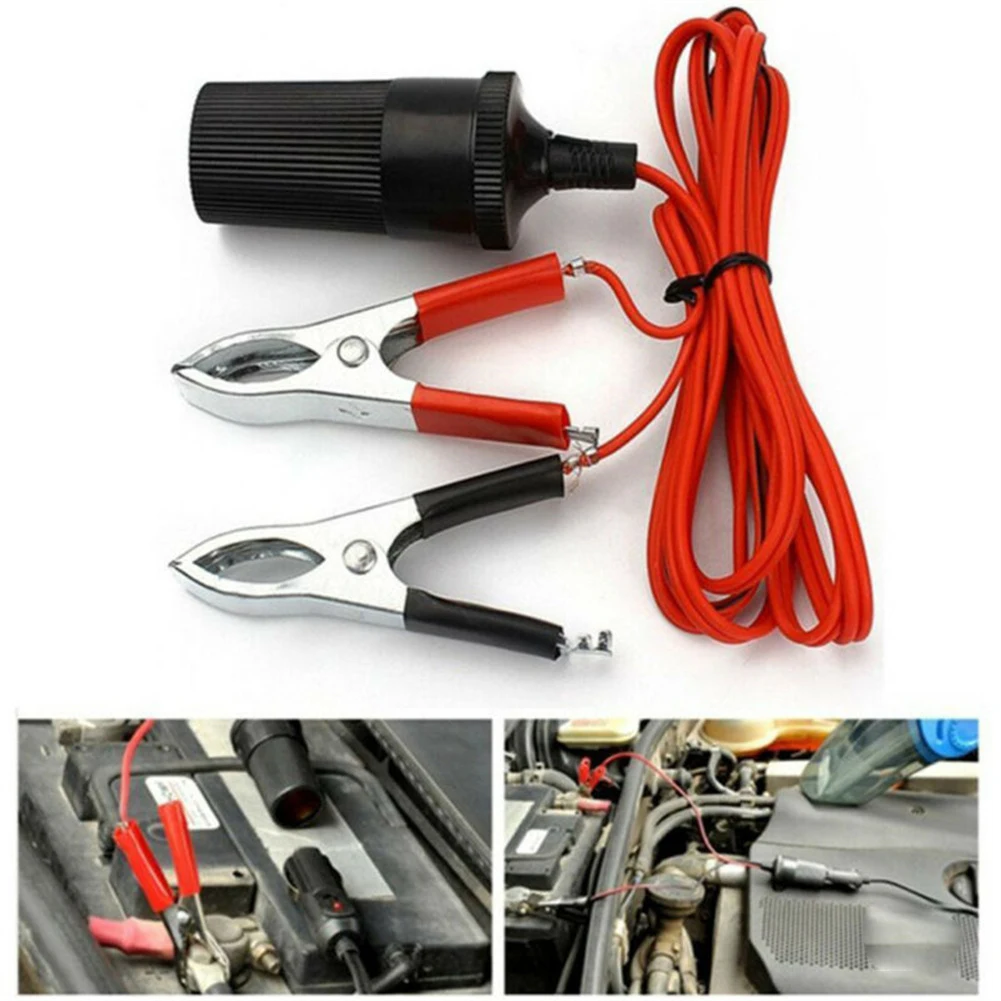12V Car Cigar Lighter Socket Adapter Socket Cable Battery Clamp Car Power Alligator Clip Cable Power Adapter Auto Accessories
12V Car Cigar Lighter Socket Adapter Socket Cable Battery Clamp Car Power Alligator Clip Cable Power Adapter Auto Accessories