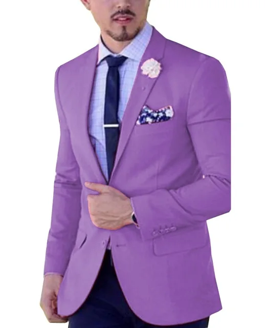 Purple Notch Lapel Costume Homme Men's Suit 2 Pieces Casual Business Tuxedos Tailcoat Groomsmen For Wedding (Blazer+Pants)
Purple Notch Lapel Costume Homme Men's Suit 2 Pieces Casual Business Tuxedos Tailcoat Groomsmen For Wedding (Blazer+Pants)