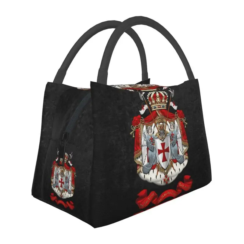 Knights Templar Coat Of Arms Insulated Lunch Bag for Camp Travel Medieval Warrior Cross Portable Thermal Cooler Lunch Box Women
Knights Templar Coat Of Arms Insulated Lunch Bag for Camp Travel Medieval Warrior Cross Portable Thermal Cooler Lunch Box Women