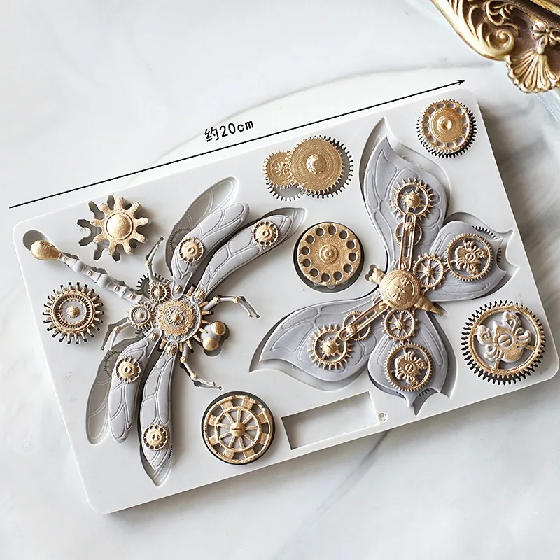 Форма для выпечки помадки для торта «сделай сам», ретро механический металлический замок с шестерней, стимпанк, помадка, силиконовые инструменты для украшения торта
Форма для выпечки помадки для торта «сделай сам», ретро механический металлический замок с шестерней, стимпанк, помадка, силиконовые инструменты для украшения торта