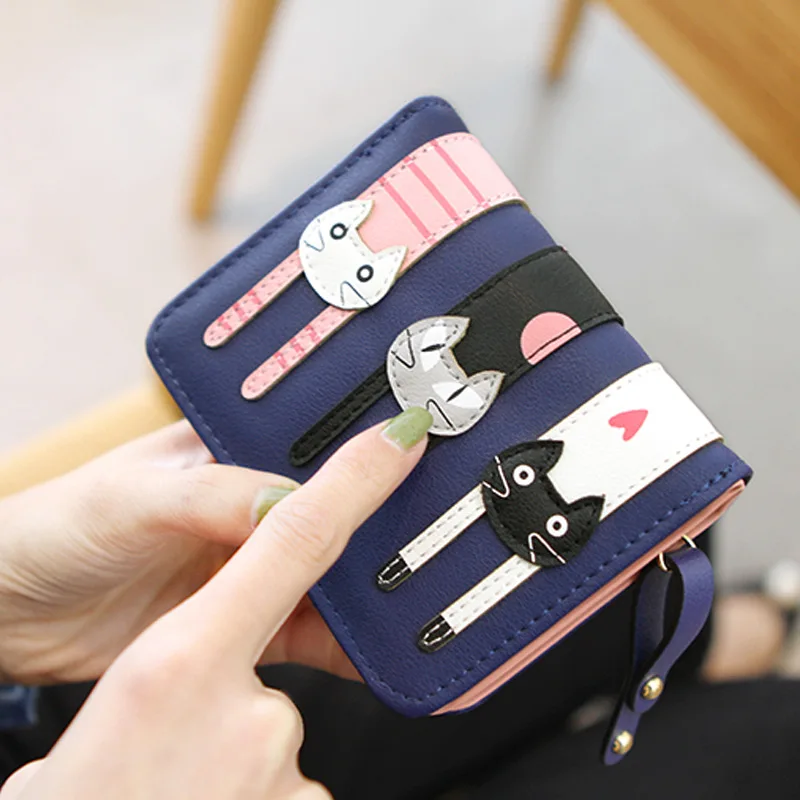 Brand New Ladies Mini Pu Leather Wallets Cute Three Cats Wallet Card Holder Zipper Closure Multi Cards Holder Korean Style Girls
Brand New Ladies Mini Pu Leather Wallets Cute Three Cats Wallet Card Holder Zipper Closure Multi Cards Holder Korean Style Girls
