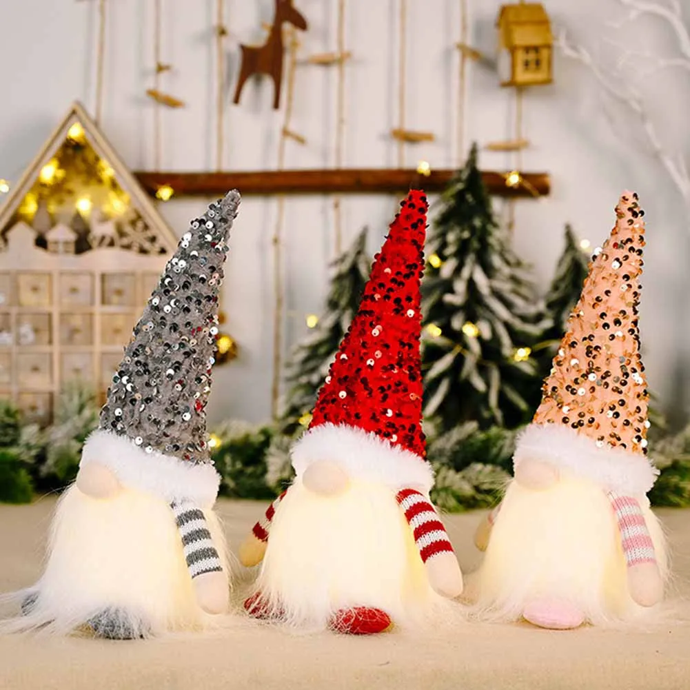 1pc Christmas Gnome Ornaments LED Light Up Faceless Doll Christmas Decoration Home Decor Gifts For Children 30cm
1pc Christmas Gnome Ornaments LED Light Up Faceless Doll Christmas Decoration Home Decor Gifts For Children 30cm