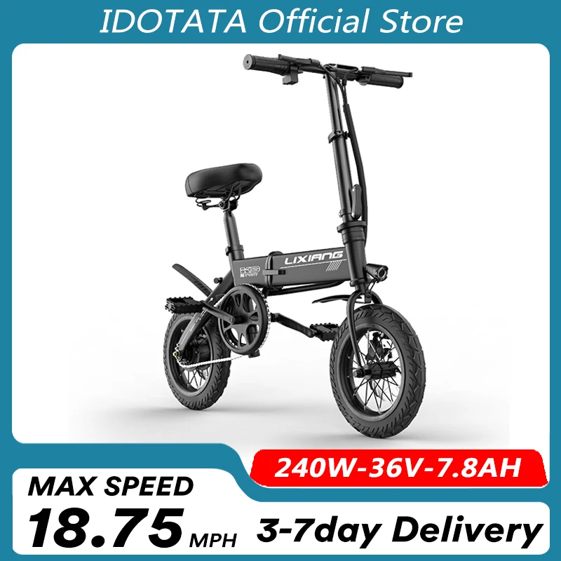 Electric Bike Folding Motor 240W 36V Mechanical Disc Brakes 7.8AH Foldable Power Assisted And Manned eMTB Mountain Bike E-bike
Electric Bike Folding Motor 240W 36V Mechanical Disc Brakes 7.8AH Foldable Power Assisted And Manned eMTB Mountain Bike E-bike