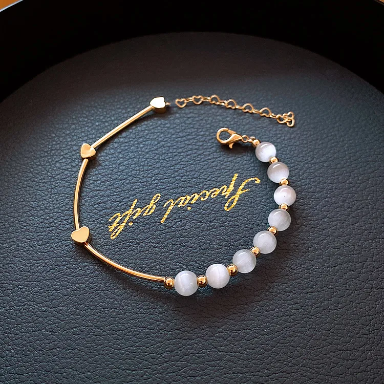 South Korea's Dongdaemun Fashion Cat's Eye Bracelet Girlfriend Sister Toy Ins Internet Celebrity Design Love Hand Ornam
South Korea's Dongdaemun Fashion Cat's Eye Bracelet Girlfriend Sister Toy Ins Internet Celebrity Design Love Hand Ornam