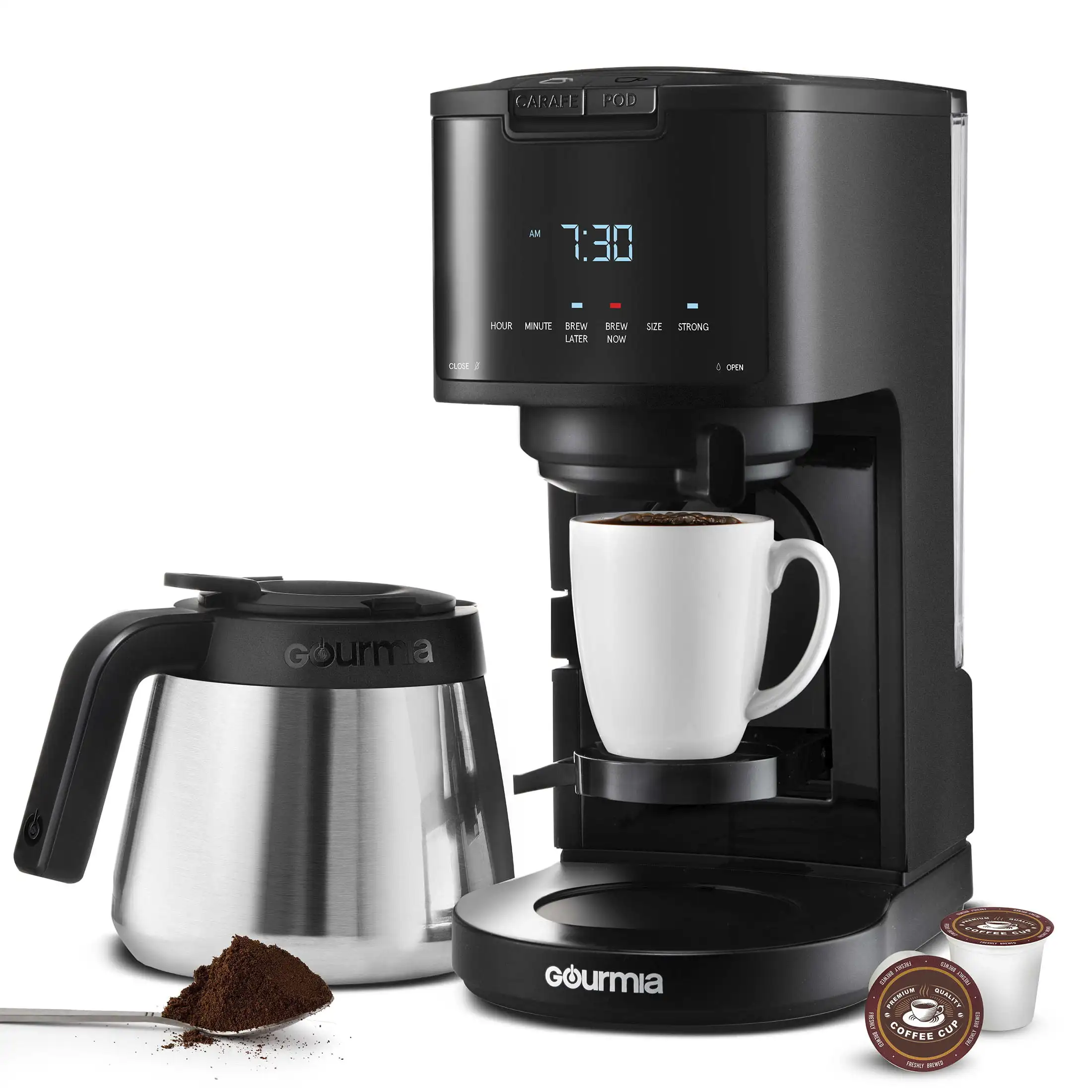 Одноразовая Кофеварка 2 в 1, совместимая с K-Cup + кофеварка с 12 чашками, с термографином
Одноразовая Кофеварка 2 в 1, совместимая с K-Cup + кофеварка с 12 чашками, с термографином