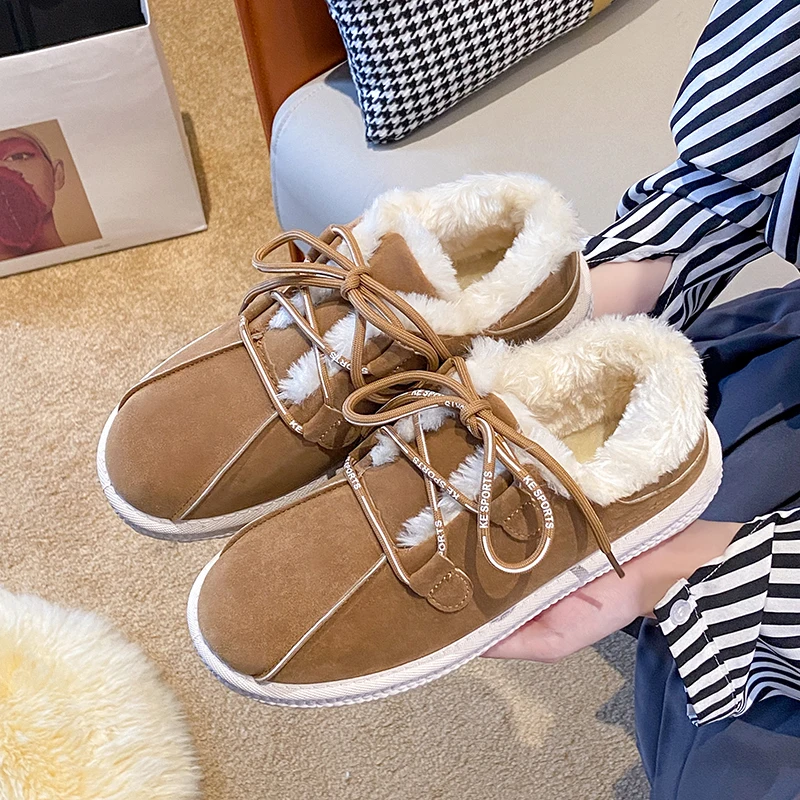 Winter New 2022 Women's Snow Boots Non Slip Comfortable Student Plush Warm Cotton Shoes Flat Bottom Lace Up Women Boots Mujer
Winter New 2022 Women's Snow Boots Non Slip Comfortable Student Plush Warm Cotton Shoes Flat Bottom Lace Up Women Boots Mujer